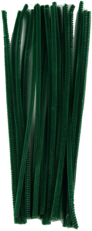 Emerald Chenille Stems - 25ct