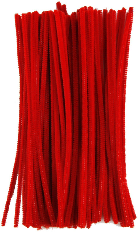 Red Chenille Stems - 100ct