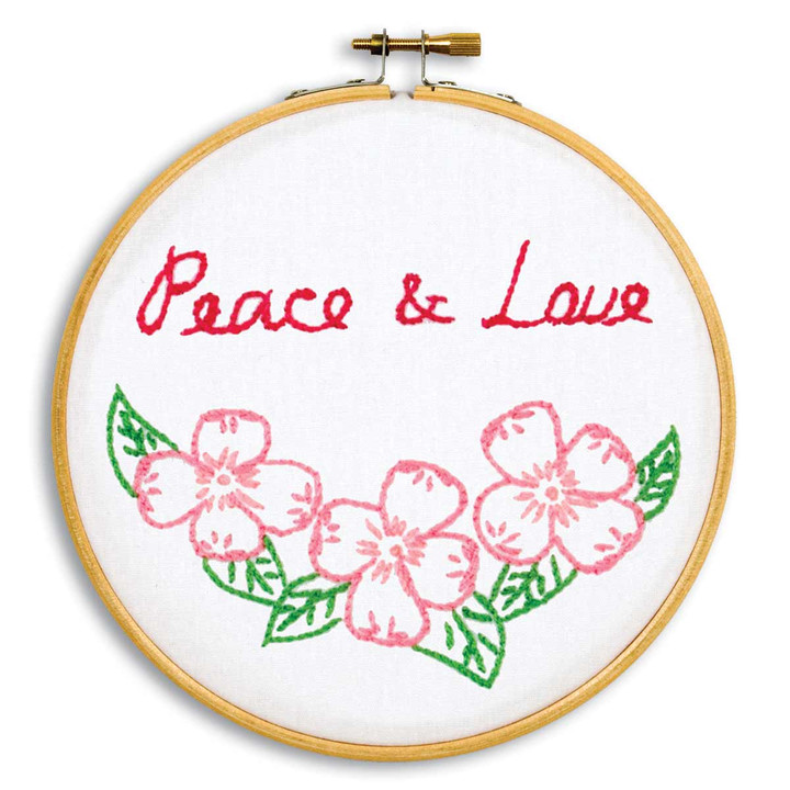 Peace & Love 6" Hoop Kit