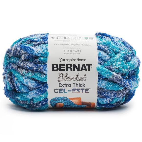 Bernat Blanket Extra Thick Cel-Este - Nebula Blue - Ben Franklin