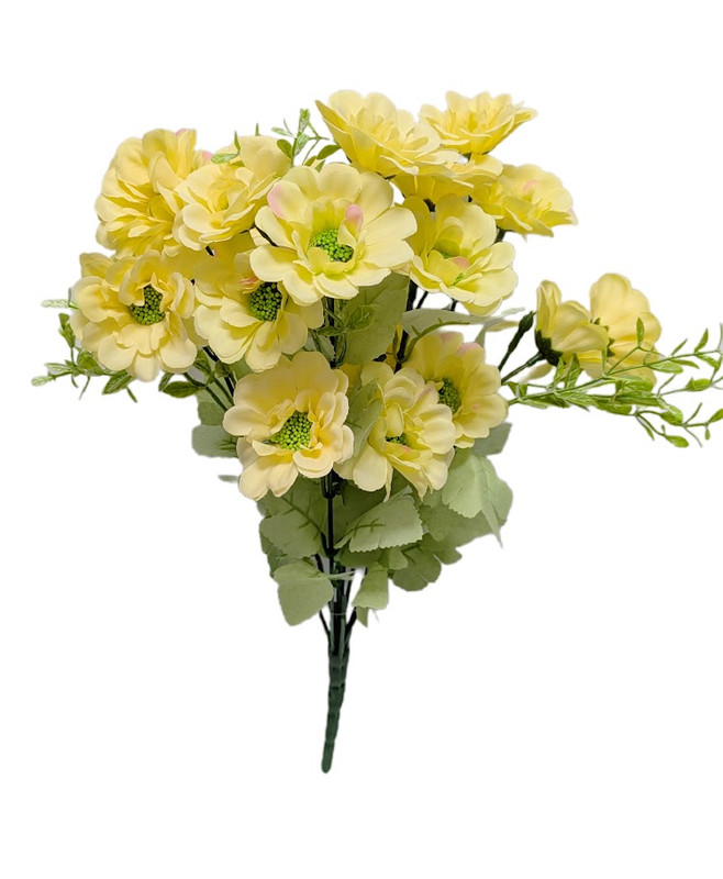 Butter Yellow Zinnia Bush