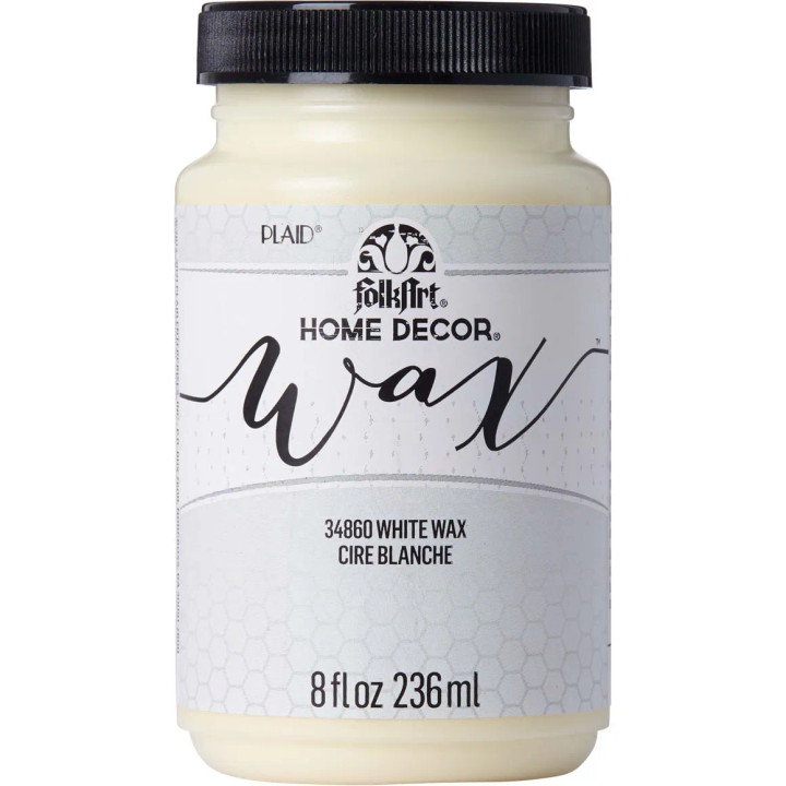 FolkArt Home Decor White Wax - 8 oz