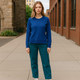 The Cloud Soft Ribbed Knit Top with Side Zips