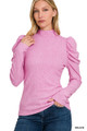 Romantic Mauve Puff Sleeve Top