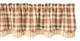 Lemon Pepper Lined Layered Valance