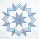 Interlocking Kaleidoscope Star 18" Quilt Blocks