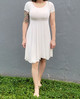 White Knee Length Summer Dress - Sizes S, M, L