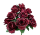 Colorfast Open Lillian Rose Bush - Burgundy with Black Highlights