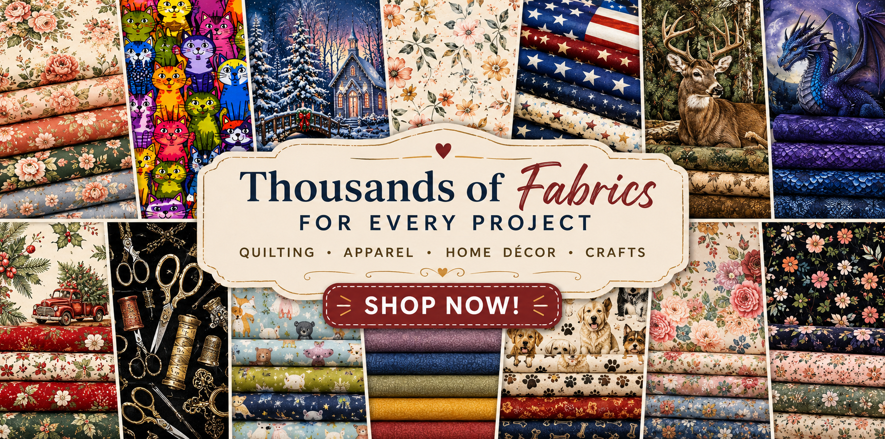 Fabric Galore! You Will Find It For A Great Deal Here! 