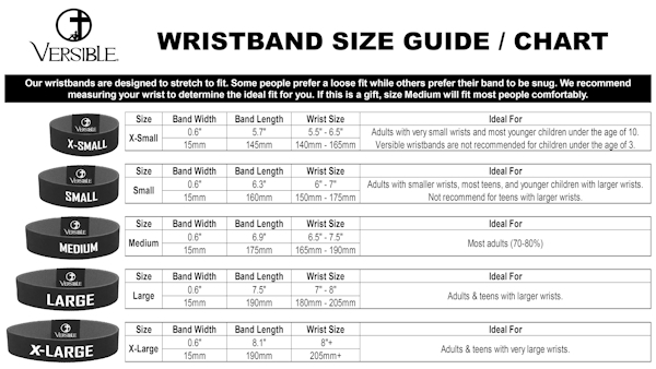 tap to pray size chart