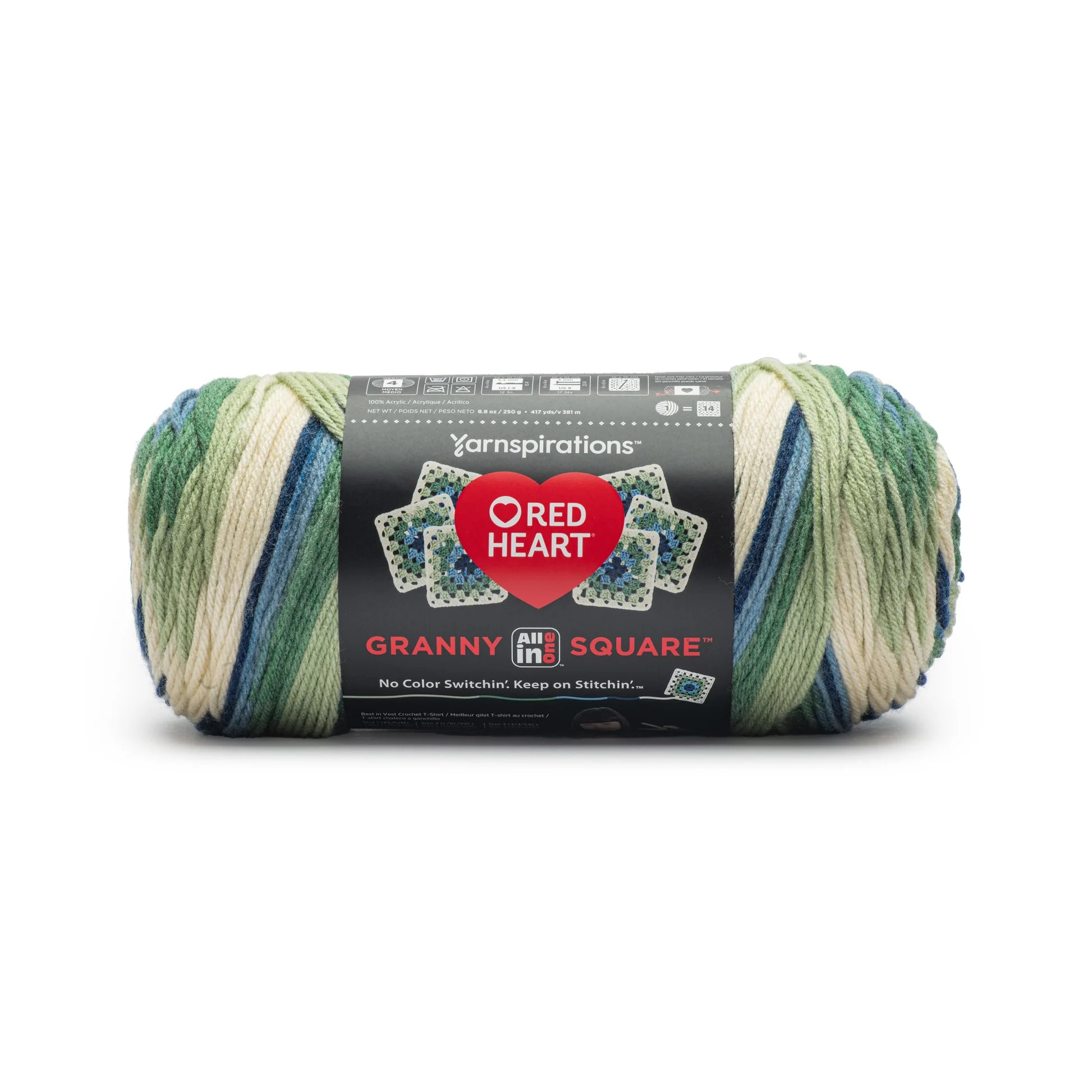 Red Heart® All in One™ Granny Square™ Yarn - Amethyst - Ben Franklin Online Red Heart® All in One™ Granny Square™ Yarn - Amethyst - Ben Franklin Online