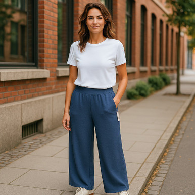 The Luxe Lounge Wide-Leg Knit Pants