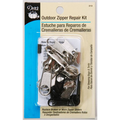 Dritz Outdoor Zipper Repair Kit, Assorted