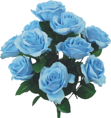 Colorfast Open Lillian Rose Bush - Serenity Blue - Ben Franklin Online