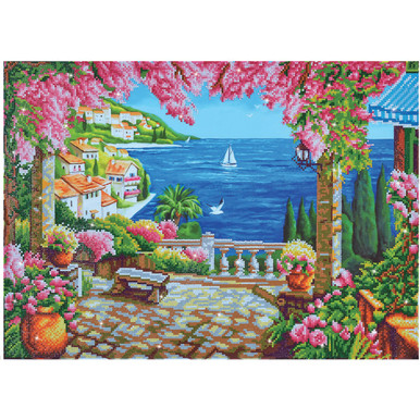DIAMOND DOTZ ® Diamond Painting Kit - Riviera Dream 18.5x26 IN