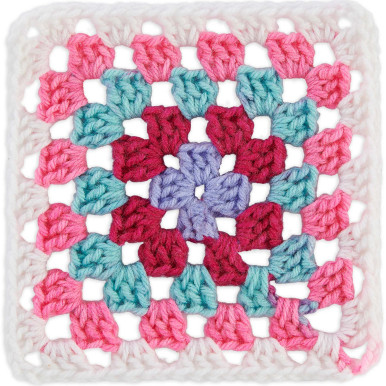 Red Heart® All in One™ Granny Square™ Yarn - Pink Punch - Ben