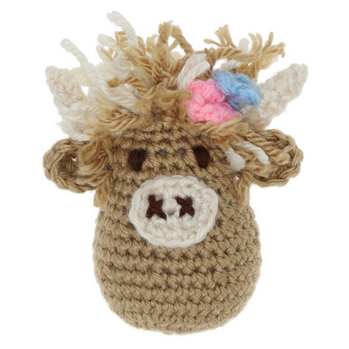 UNKNOWN kuchigo クチゴ　干支(牛) Leisure Arts Crochet Pudgies Highland Cow Tan Kit - Ben Franklin