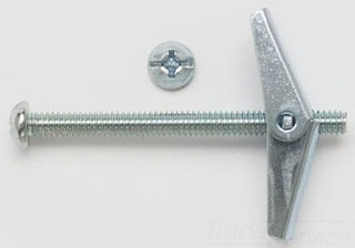 5121 PEC 3/16 X 2 ROUND HEAD TOGGLE BOLT ZINC 50 PER JAR (SOLD EACH)