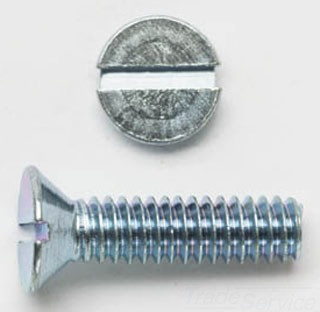 632X12FHSMSZJ PEC 6-32 X 1/2 FLAT HEAD SLOT M/S ZINC 100