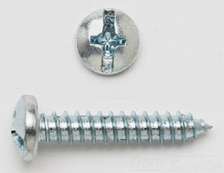 8X112PHCTSZJ PEC 8 X 1-1/2 PAN HEAD COMBO T/S ZINC 100
