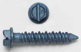 3905J PEC 1/4 X 2-3/4 HEX HEAD MASONRY SCREW BLUE 100