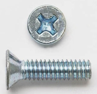 HPE02483 6/32X3/4 M/S FLAT PHILLIPS 100