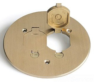 TCP-2-LR LEW BRASS TILE/CARPET FLANGE DUAL FLIP LID