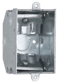 473 RACO 2-1/4 DEEP SW BOX NM-CLAMPS 1/2 KO