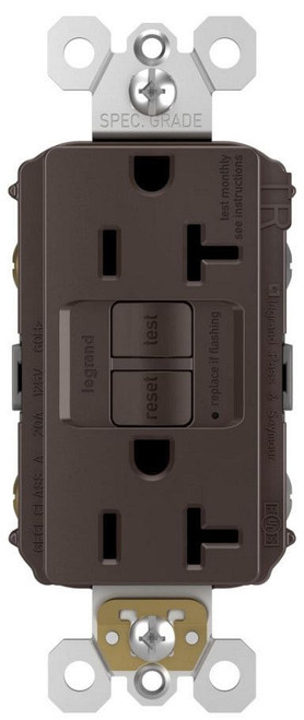 2097-TR P&S RADIANT SELF TEST TR GFCI 20A 125V BR