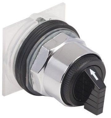 9001 KS49B SQD SELECTOR SWITCH HEAD, HANDLE, BLACK, 30MM, 3