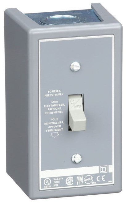 2510 FG-2 SQD STARTER; 16 AMPERE CURRENT, NEMA 1