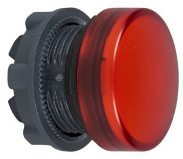 ZB5AV043 SQD RED PILOT HEAD HARMONY XB5, PLAIN LENS HEAD FOR
