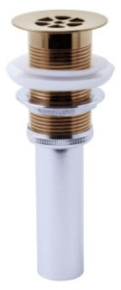 RP72411BZ BRIZO GRID DRAIN LESS OVERFLOW IN BRUSHED BRONZE