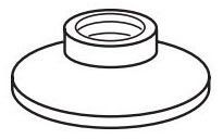 11484 MOEN ESCT TRAD LAV MWS PB ESCUTCHEON