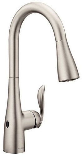 7594EWSRS  MOEN ARBOR SINGLE HANDLE MOTIONSENSE WAVE PULLDOWN KITCHEN