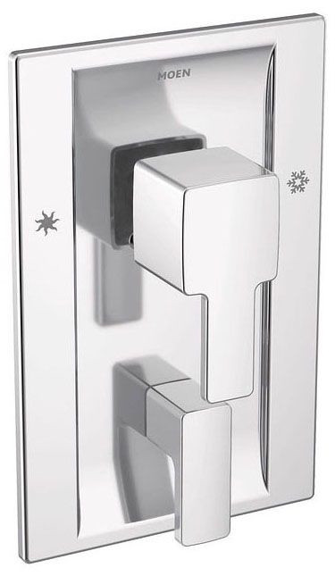 TS2710 MOEN 90 DEGREE POSI-TEMP WITH DIVERTER TRIM, CHROME
