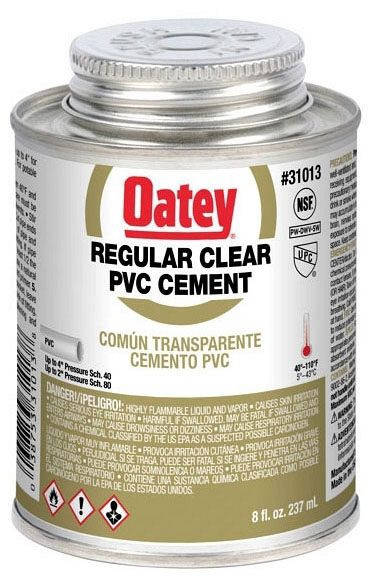 31013 OATEY 8OZ CLEAR CEMENT REGULAR BODY