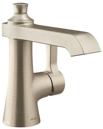 S6981BN MOEN FLARA SINGLE HANDLE LAVATORY FAUCET IN BRUSHED NICKEL