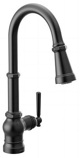 S72003BL MOEN PATERSON ONE HANDLE PULLDOWN KITCHEN FAUCET IN MATTE