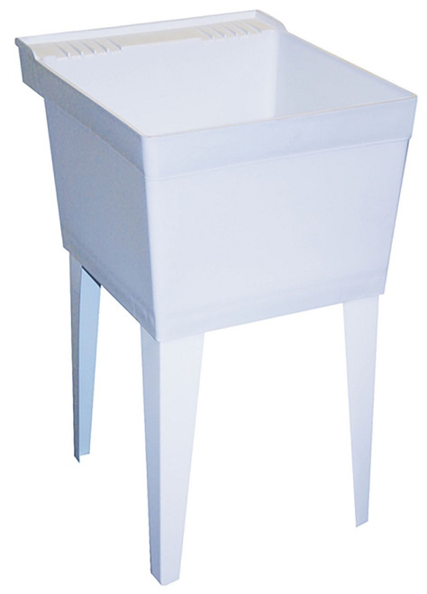 SF-1-F FIAT WHITE FLOOR-MOUNT LAUNDRY TUB