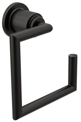 YB0886BL MOEN ARRIS TOWEL RING IN MATTE BLACK