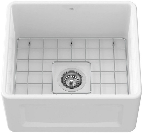 D20100000.415 HILLSIDE 20" APRON SINK IN CANVAS WHITE