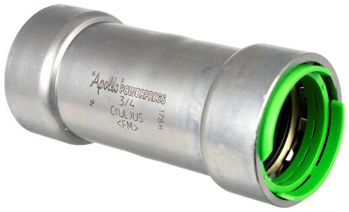 PWR7480088 MEGAPRESS REPAIR COUPLING W/O STOP 1" GREEN CAP FOR