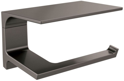 79956-KS DELTA TISSUE HOLDER WITH SHELF PIVOTAL BLACK STAINLESS