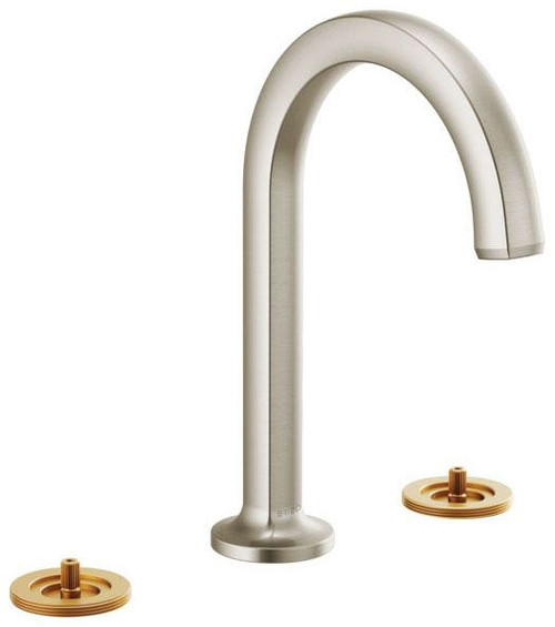 65306LF-NKLHP BRIZO WIDESPREAD HIGH ARC SPOUT 1.5 KINTSU LUXE NICKEL