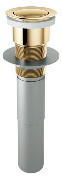 RP81627PG BRIZO PUSH BUTTON LAV DRAIN W/O OVERFLOW OTHER POLISHED