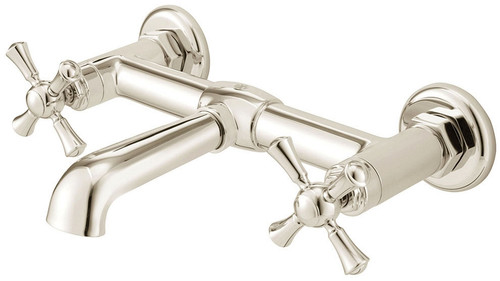 D35155470.150 DXV OAK HILL WALL MOUNTED BATHROOM FAUCET WITH CROSS
