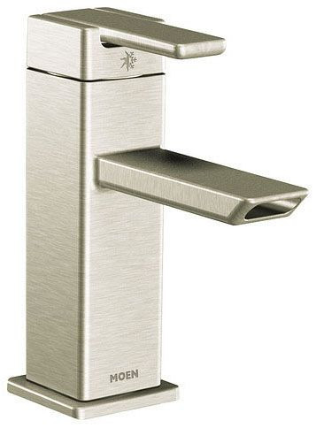 S6700BN MOEN 90 DEGREE SINGLE LEVER LAVATORY FAUCET IN BRUSHED NICKEL