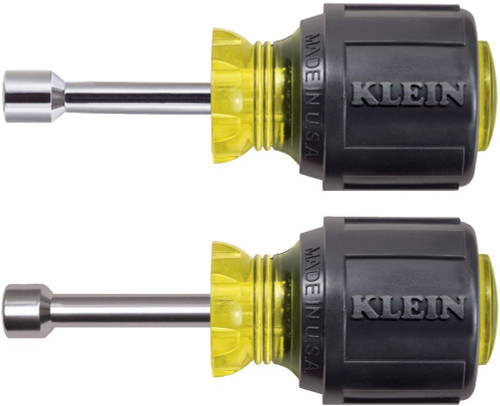 610 KLEIN NUT DRIVER SET, STUBBY NUT DRIVERS WITH 1-1/2-INCH SHAFT,
