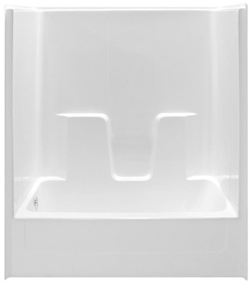 G6032TSCSL HAMILTON 60" X 3.625 75.25 LEFT DRAIN IN WHITE